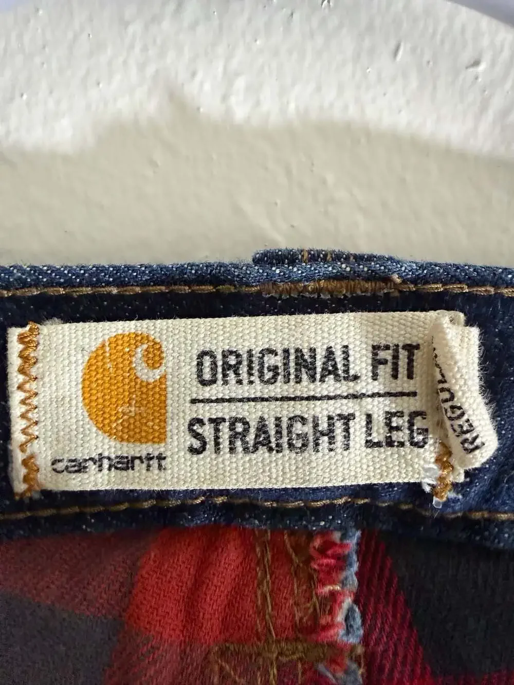 Carhartt Women's Flannel Lined Original Fit Straight Leg Denim Jeans